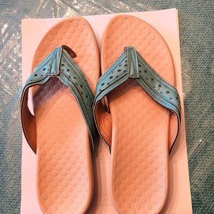 Teal Thong Sandals